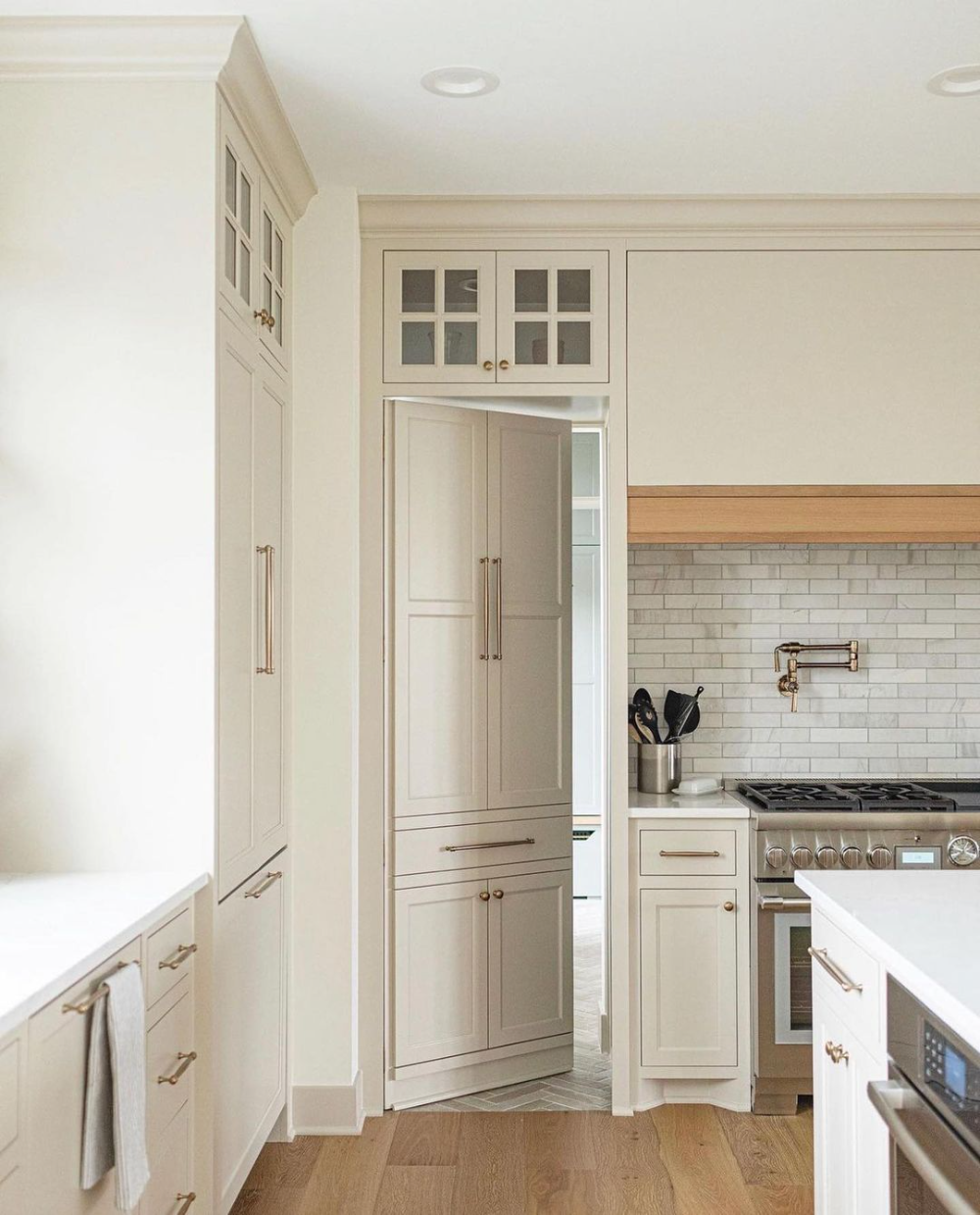 Custom Kitchen ideas with hidden pantry
