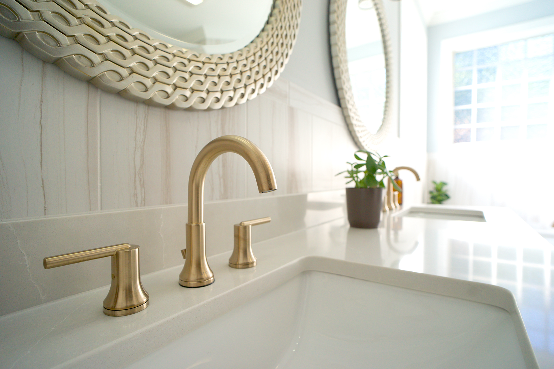 Master bathroom design and remodel by Riverbirch Remodeling