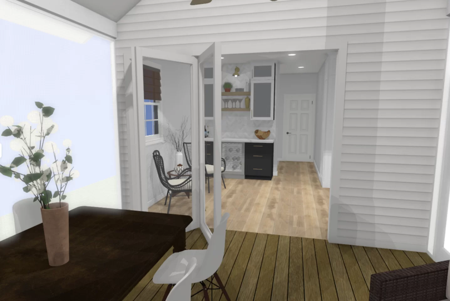 3D Design for attached patio finish