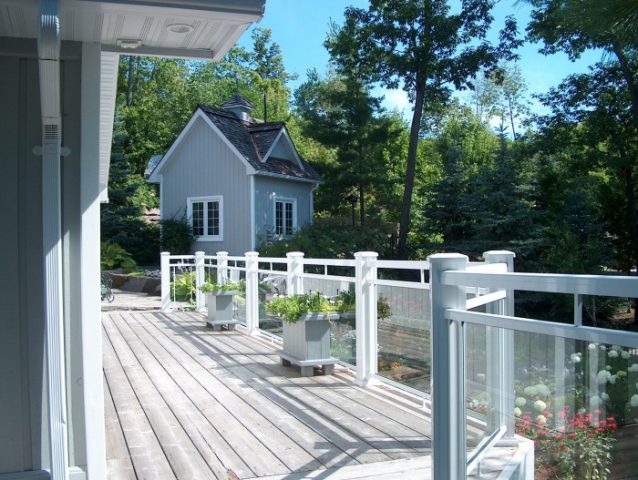 aluminum and glass railings